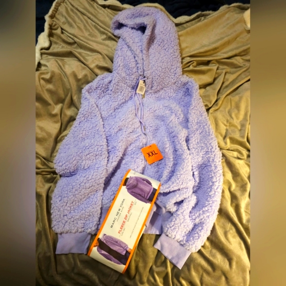 NWT Fleece Zip Jacket Marc New York